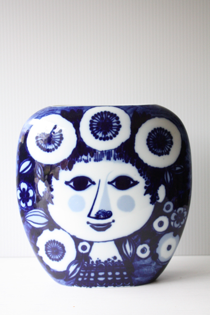 北欧ヴィンテージ/Bjorn Wiinblad（ヴョルン・ウィンブラッド）/花瓶/微笑む女性/SOLD OUT