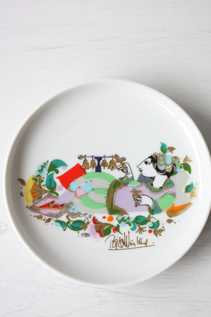 北欧ヴィンテージ/Bjorn Wiinblad（ヴョルン・ウィンブラッド）/飾り皿/SOLD OUT