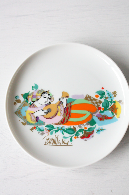 北欧ヴィンテージ/Bjorn Wiinblad（ヴョルン・ウィンブラッド）/飾り皿/SOLD OUT