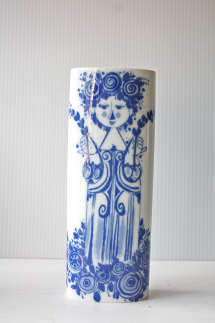 北欧ヴィンテージ/Bjorn Wiinblad（ヴョルン・ウィンブラッド）/オーバル型花瓶/女性/SOLD OUT