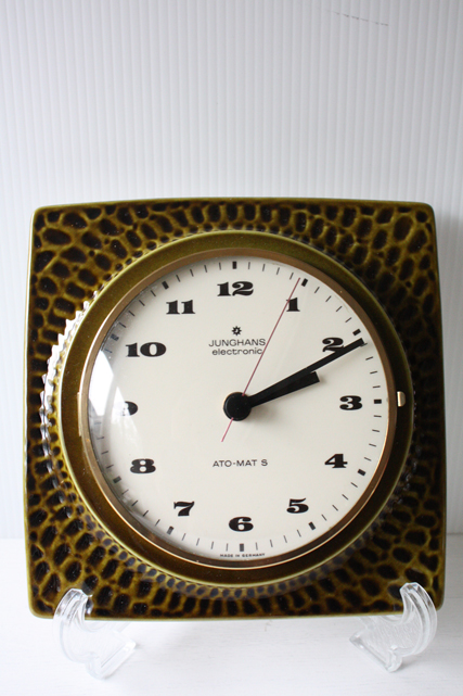 ドイツ製/ヴィンテージ掛け時計/Junghans社/モスグリーン/SOLD OUT