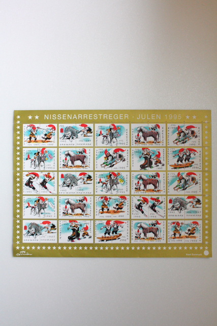 デンマーク郵便局/北欧ヴィンテージクリスマスシール/1995年/SOLD OUT