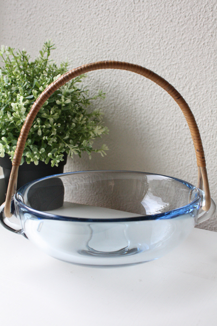 Holmegaard（ホルムゴー）/持ち手付き丸ボウル/アクアブルー/SOLD OUT