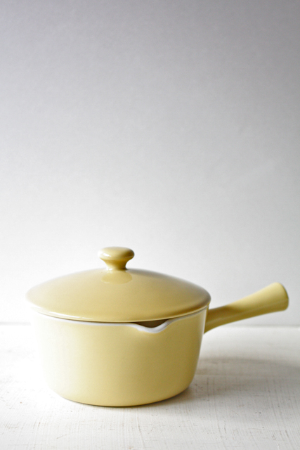 北欧ヴィンテージ/Lyngby Porcelain(リュンビュー・ポーセリン）/バターウォーマー/レモンイエロー/SOLD OUT