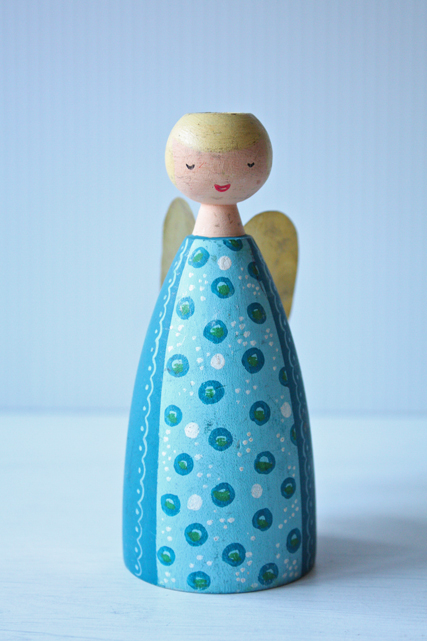 北欧ヴィンテージ/木製のキャンドルホルダー/エンジェル/SOLD OUT