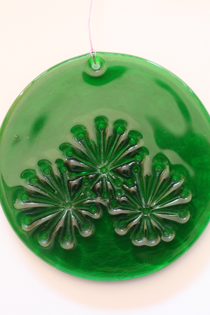 Holmegaard（ホルムゴー）/ガラスのサンキャッチャー/グリーン/Φ10.5cm/SOLD OUT