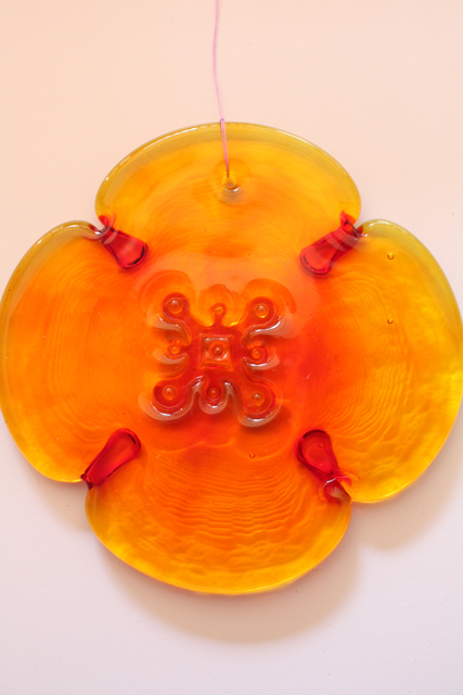 Holmegaard（ホルムゴー）/ガラスのサンキャッチャー/オレンジ/Φ12cm/SOLD OUT