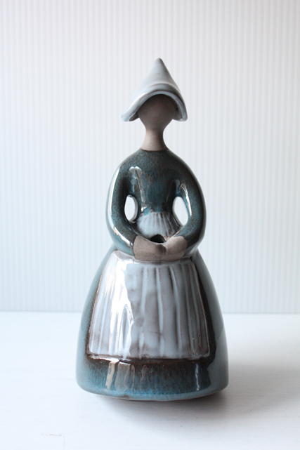 北欧ヴィンテージ/jie gantofta/花瓶/フラワーガール/青いドレス/SOLD OUT