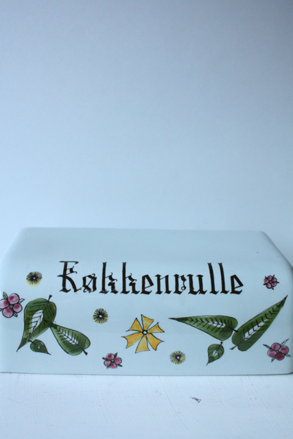 北欧ヴィンテージ/Knabstrup社/陶器ホルダー/キッチンペーパー用/SOLD OUT