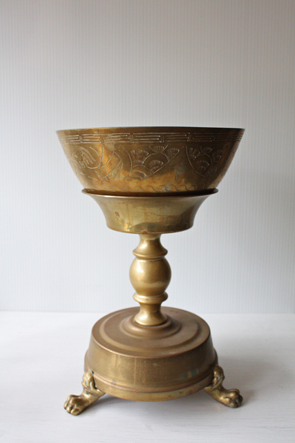 ブロカント/真鍮/ネコ脚つきボウル/大サイズ/SOLD OUT