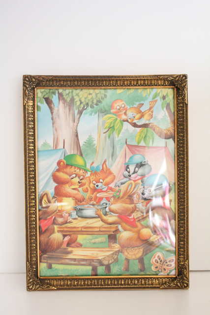 北欧ヴィンテージ/フォトフレーム(ガラスあり）/（24.5×19cm）/SOLD OUT