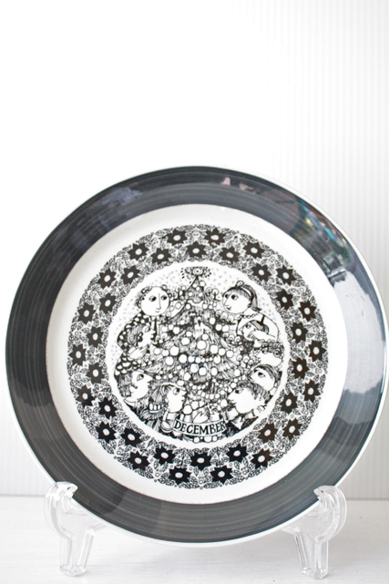 北欧ヴィンテージ/Bjorn　Wiinblad（ヴョルン・ウィンブラッド）/マンスリープレート（12月）/SOLD OUT