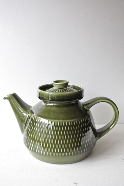 北欧ヴィンテージ/Stavangerflint（スタヴァンゲルフリント）/ティーポット/ダークグリーン/SOLD OUT