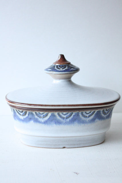 北欧ヴィンテージ/Soholm（スーホルム）/蓋つき容器/サークル模様/SOLD OUT