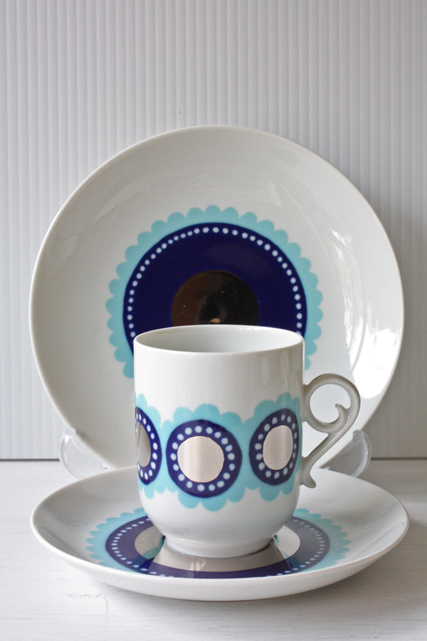 北欧ヴィンテージ/ARABIA（アラビア）/Tanja/トリオセット/NO.2