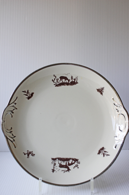 北欧ヴィンテージ/koebenhavns Porcelaensmaleri/サービングプレート/バンビの親子/SOLD OUT