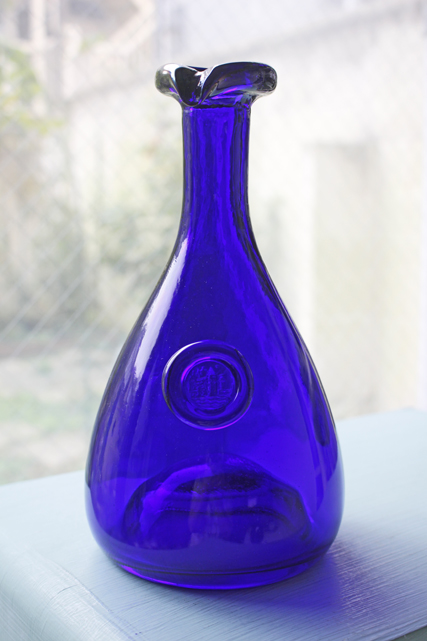 北欧ヴィンテージ/Holmegaard/ホルムガード/カラフェボトル/お城/コバルトブルー/SOLD OUT