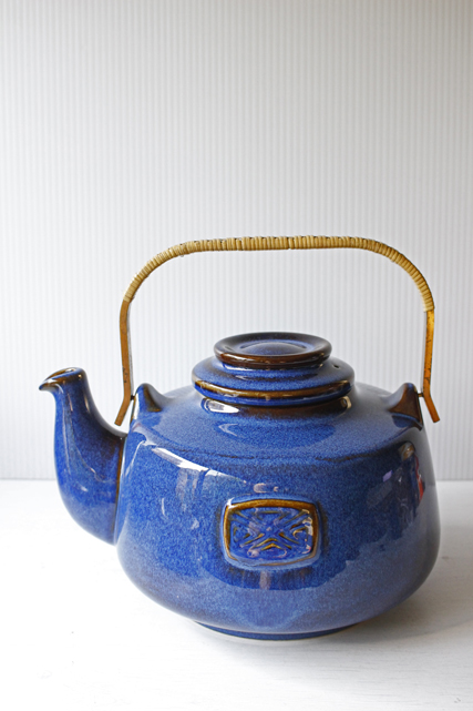 北欧ヴィンテージ/Soholm（スーホルム）/ティーポット/マリンブルー/SOLD OUT