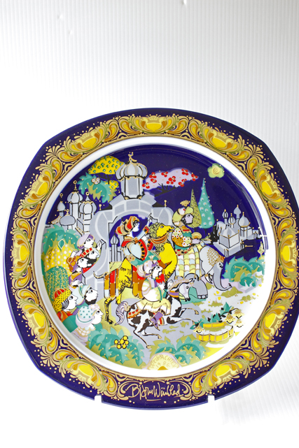 北欧ヴィンテージ/Bjorn Wiinblad/ローゼンタール社/クリスマスプレート/1985年