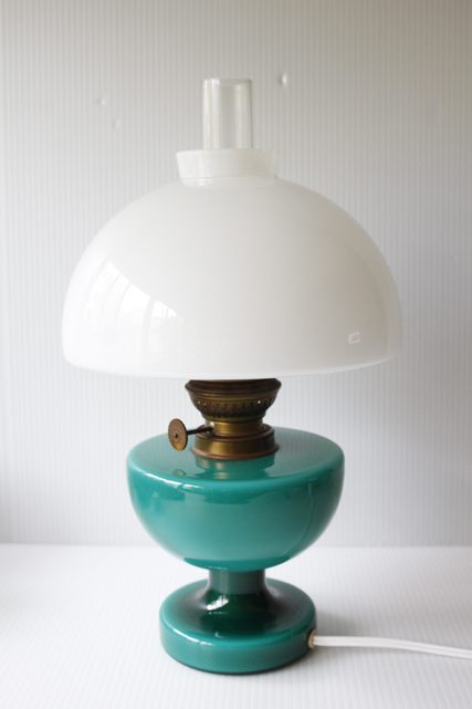 北欧照明/Holmegaard/ヴィンテージテーブルランプ/Victoria/エメラルドグリーン/SOLD OUT