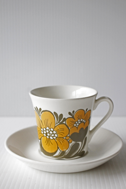 北欧ヴィンテージ/Figgjo（フィッギオ）/Solveig/カップ＆ソーサー