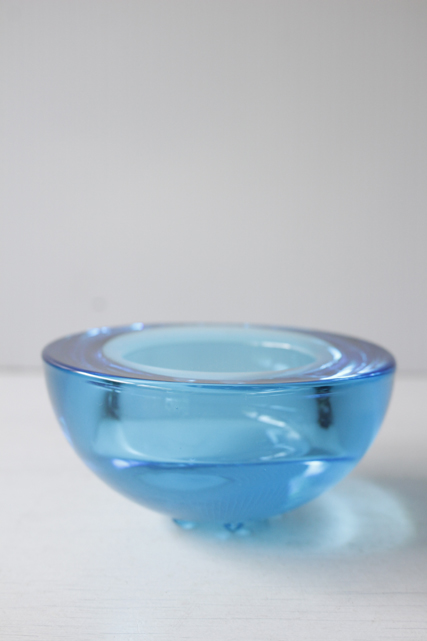 北欧ヴィンテージ/iittala（イッタラ）/Ballo/キャンドルホルダー/ライトブルー/SOLD OUT