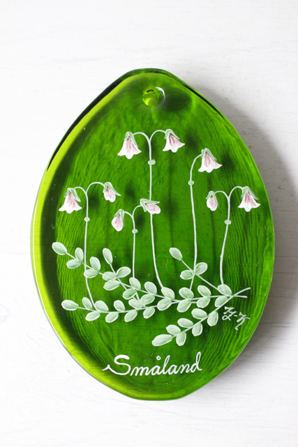 北欧ヴィンテージ/スウェーデン/ペイントガラスのサンキャッチャー/リネア/SOLD OUT