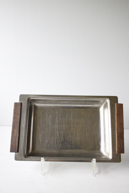 北欧ヴィンテージ/ステンレストレイ（22.5×13.5cm、高さ2.5cm）/SOLD OUT