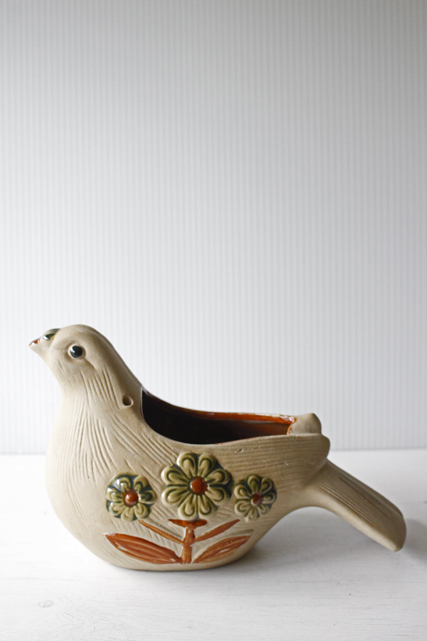 北欧ヴィンテージ/GABRIEL/鉢カバー/鳥モチーフ/SOLD OUT
