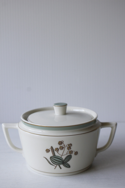 北欧ヴィンテージ/Royal Copenhagen/シュガーポット/小判草