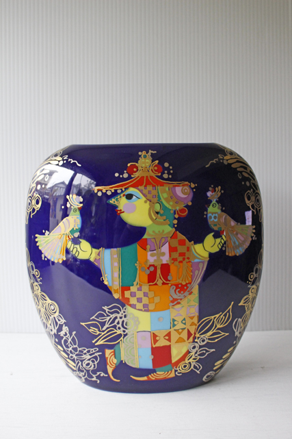 北欧ヴィンテージ/Bjorn Wiinblad/千夜一夜物語“アラビアンナイト”の彩色花瓶/SOLD OUT