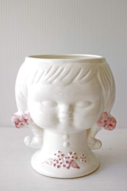 大サイズ！スウェーデン/オブジェ＆花瓶/三つ編みの女の子/SOLD OUT