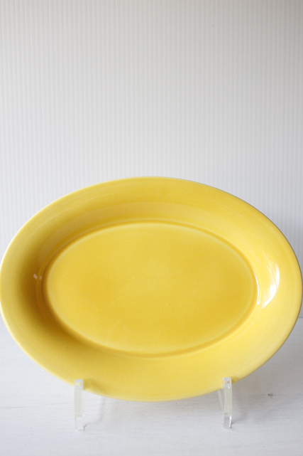 北欧ヴィンテージ/Royal Copenhagen /オーバルプレート/Ursula/イエロー（中）/SOLD OUT