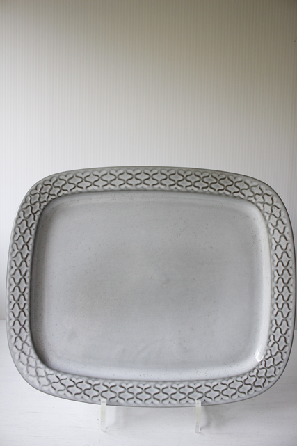 北欧ヴィンテージ/Jens.H.Quistgaard/Cordial/長浅大皿/グレー/B&G/SOLD OUT