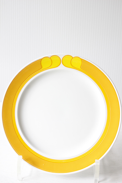 未使用！ローゼンタール/ケーキプレート/イエロー×オレンジ