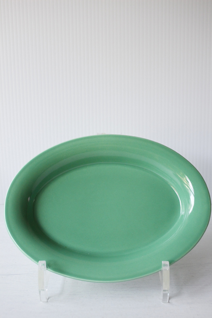 北欧ヴィンテージ/Royal Copenhagen /オーバルプレート/Ursula/ウワスラ/グリーン（小）/SOLD OUT