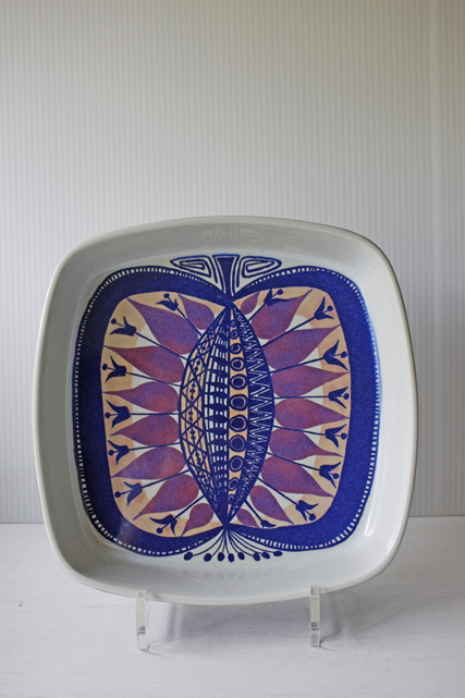 北欧ヴィンテージ/Royal Copenhagen/テネラ/角皿（22×22cm）