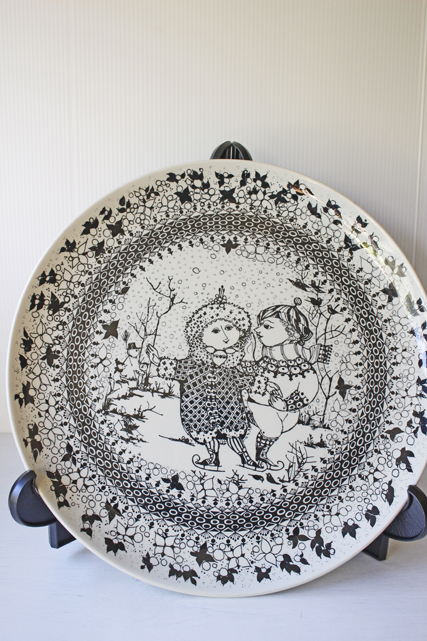 大判！北欧ヴィンテージ/Bjorn　Wiinblad（ヴョルン・ウィンブラッド）シーズンプレート/冬/SOLD OUT