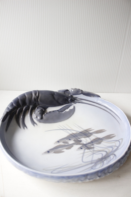 特大！北欧ヴィンテージ/Royal Copenhagen/ロブスターと魚のディッシュ/SOLDOUT