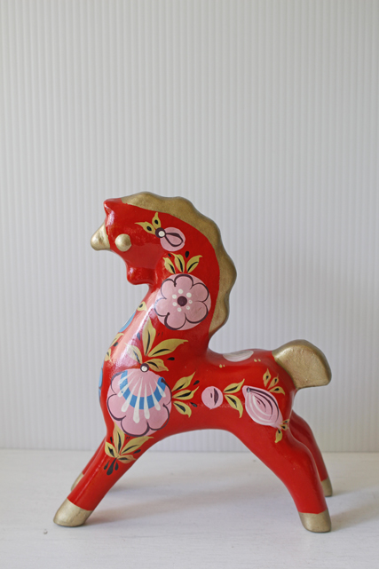 北欧ヴィンテージ/ハンドペイント/馬のオブジェ/SOLD OUT