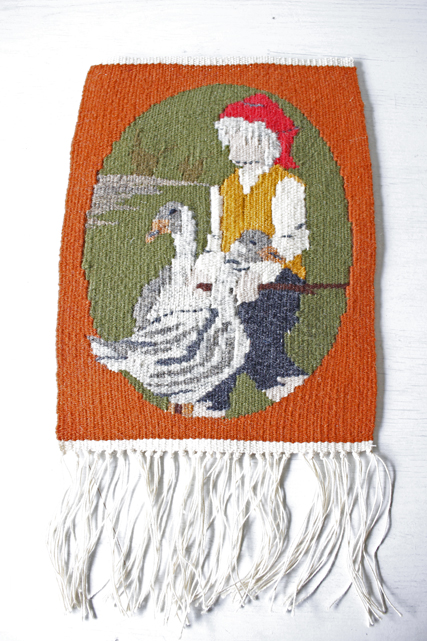 北欧織物/フレミッシュ織/つづれ織り/ニルスの不思議な/SOLD OUT