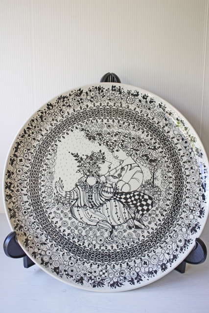 大判！北欧ヴィンテージ/Bjorn　Wiinblad（ヴョルン・ウィンブラッド）シーズンプレート/春/SOLD OUT