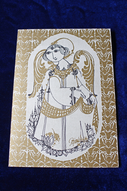 北欧ヴィンテージ/Bjorn Wiinblad（ヴョルン・ウィンブラッド）/ヴィンテージカード（天使の微笑み）/SOLDOUT