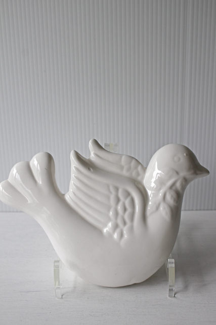 北欧ヴィンテージ/壁掛け/オブジェ＆花瓶/白い鳩/SOLD OUT