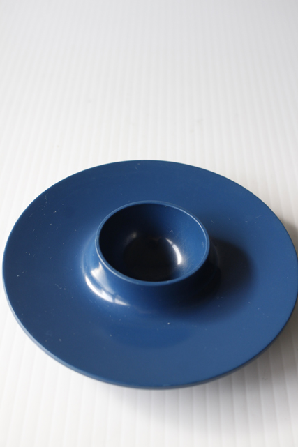 北欧ヴィンテージ/Rosti/プラスティック/エッグスタンド/ネイビー