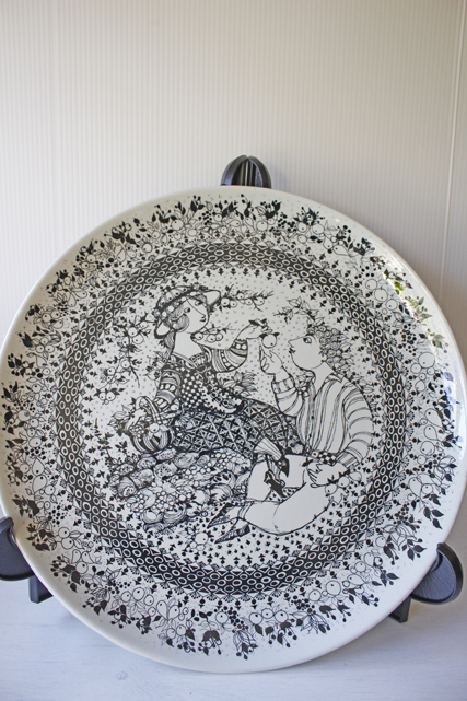 大判！北欧ヴィンテージ/Bjorn　Wiinblad（ヴョルン・ウィンブラッド）シーズンプレート/秋/SOLD OUT