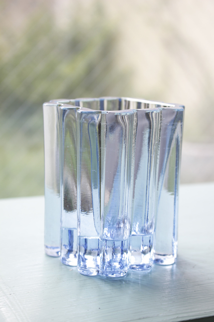 北欧ヴィンテージ/Holmegaard（ホルムゴー）/花瓶/アクアブルー/SOLD OUT