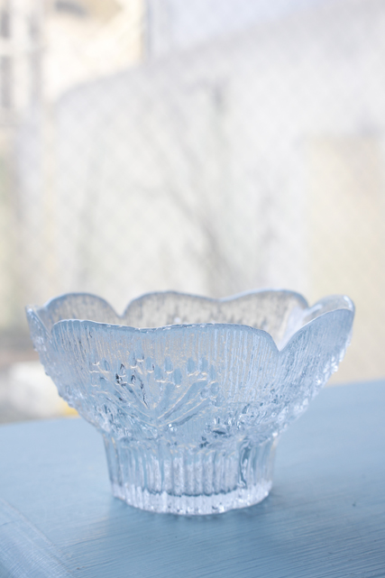 北欧ヴィンテージフィンランド/lasisepat製/キャンドルホルダー/クリアカラー/SOLD OUT