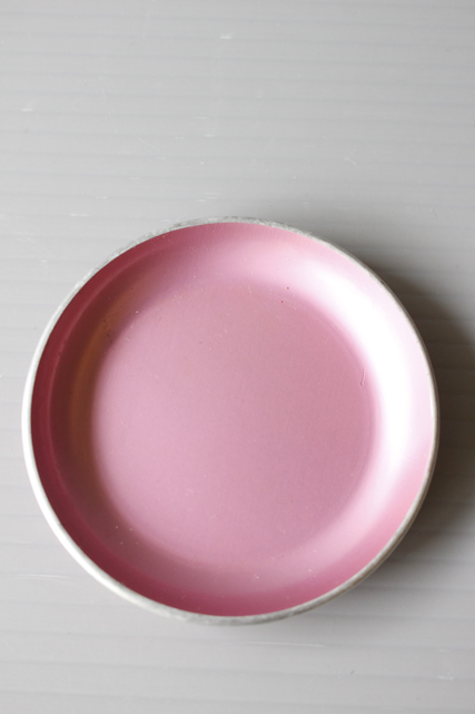 北欧ヴィンテージ/EMALOX/エナメルミニプレート/ピンク