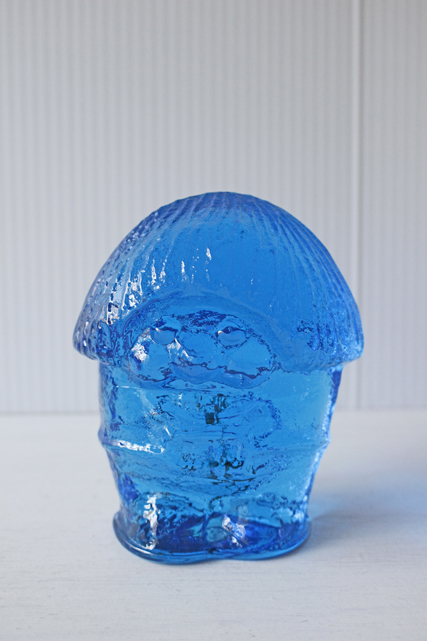 北欧ヴィンテージ/ガラスのオブジェ/マッシュルームヘアのトロル/SOLD OUT